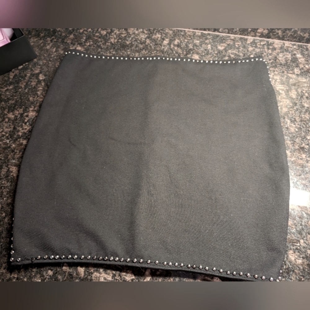 Allsaints Cassidy Zip Up Embellished Mini Skirt - Black studded - Picture 10 of 13
